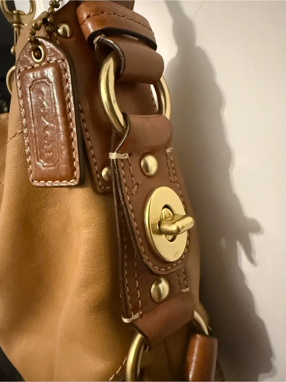 Coach tan leather